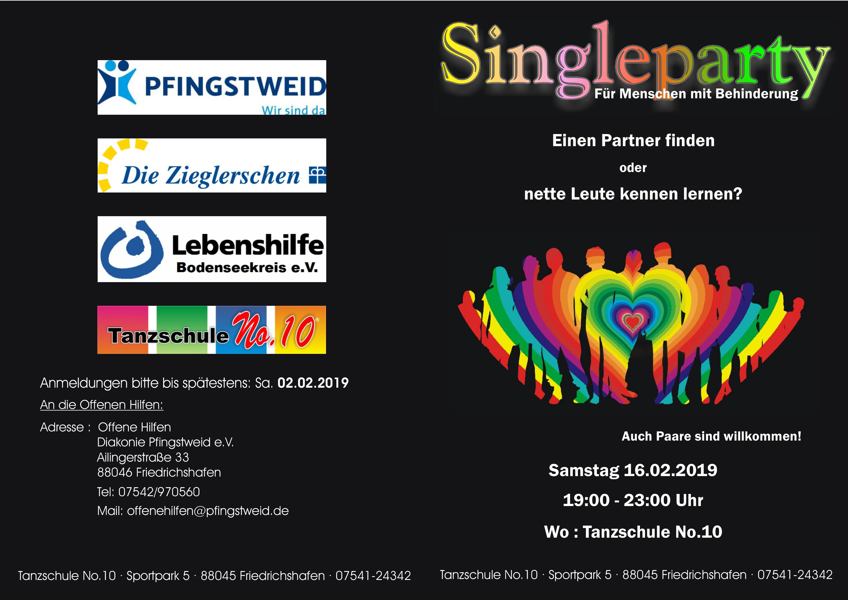 Eine Single Party Fur Menschen Mit Behinderung Die Zieglerschen