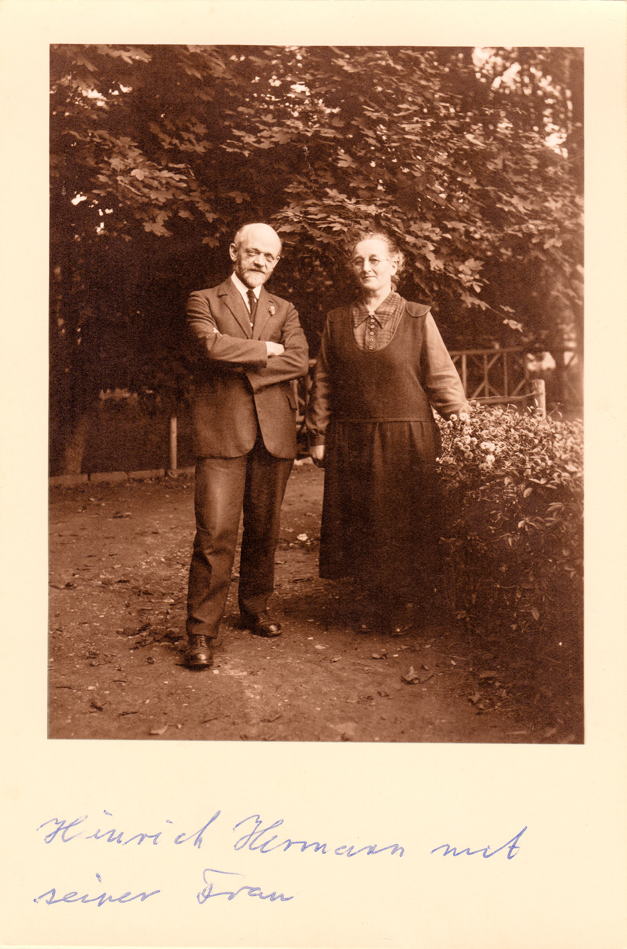 Heinrich Hermann mit seiner Frau